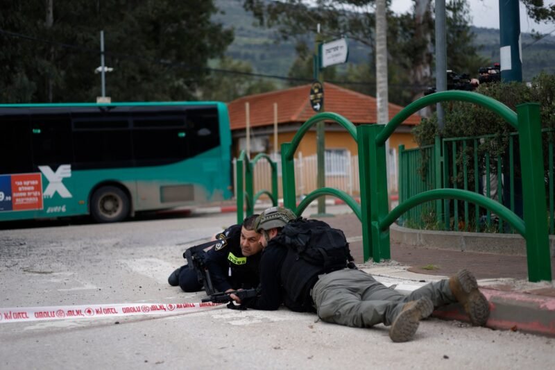 Moment missile strikes shortly after Israeli president’s visit | Hezbollah