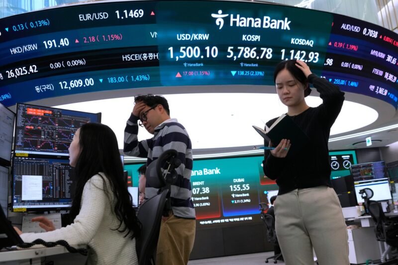 Asia’s stock markets dive after attacks on energy facilities in Qatar, Iran | US-Israel war on Iran News