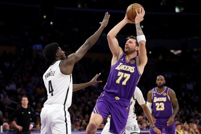 Doncic faces one-game ban after technical foul in Lakers win against Nets | Basketball News