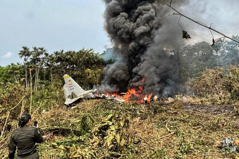 At least one killed after Colombian military plane crashes on takeoff | Military News