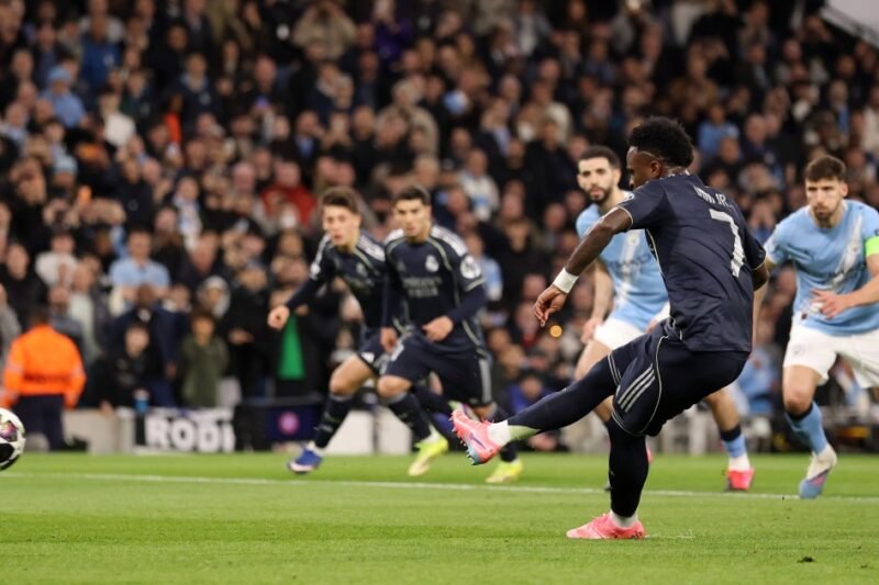 Vinicius Jr scores twice as Real Madrid knock Man City out of UCL last 16 | Football News