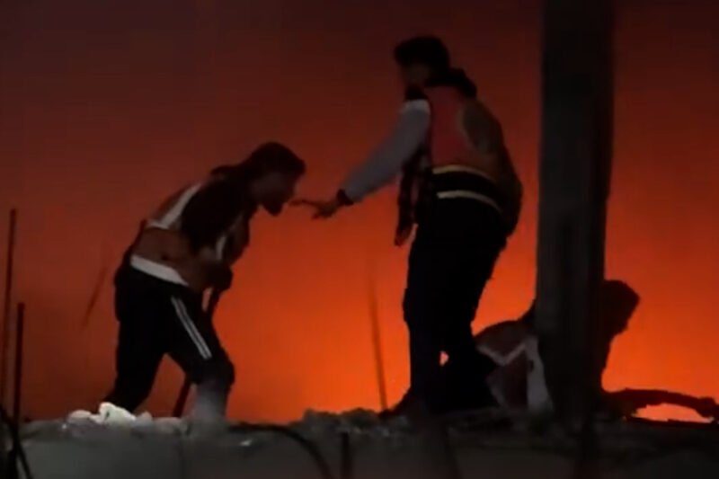 Rescue teams brave fire in suspected attack on Gaza City residential area | Gaza