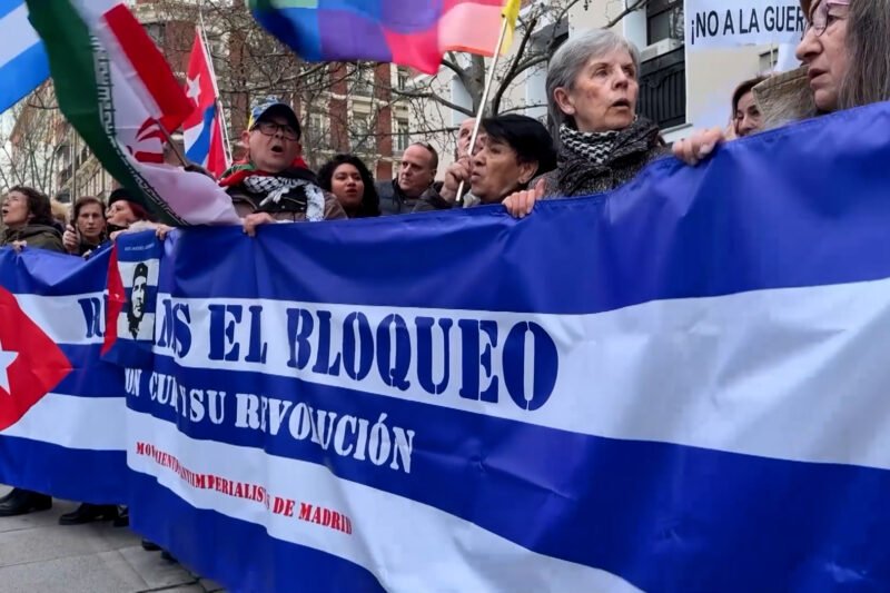 Madrid protest against US blockade of Cuba | Protests