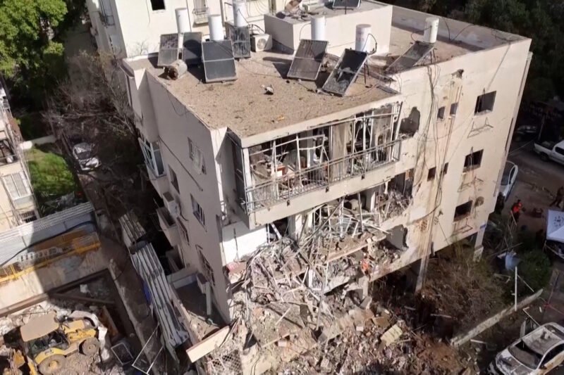 Drone footage shows aftermath of Iranian missile attack in Tel Aviv | US-Israel war on Iran
