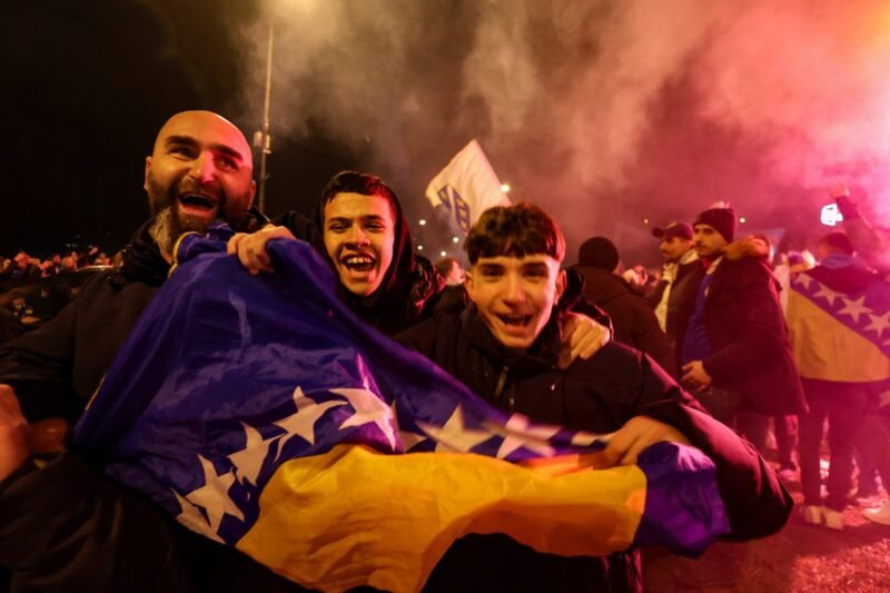 Bosnia fans celebrate as team qualifies for World Cup, knocking Italy out | Sport