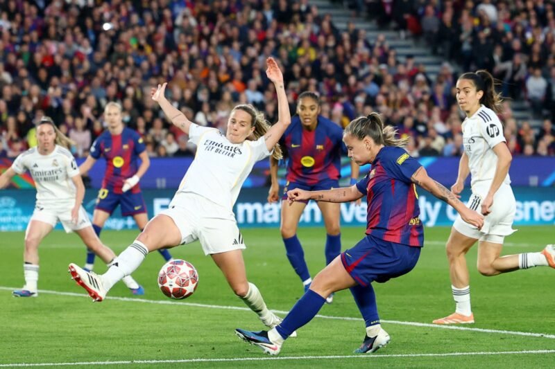 Barcelona thump Real Madrid 6-0 to reach women’s Champions League semifinal | Football News