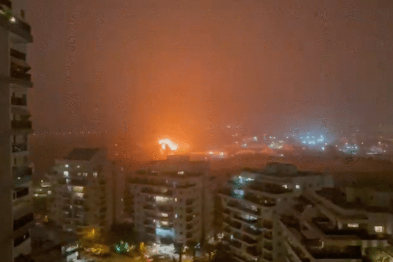 Videos capture projectile falling in central Israel after Iran strike | US-Israel war on Iran