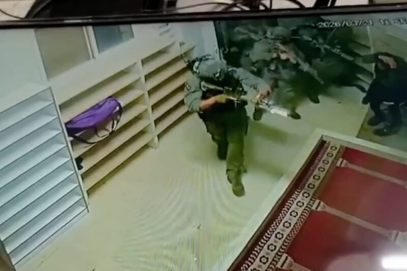 Footage shows IDF military dog attacking Palestinian man inside mosque | Occupied West Bank News