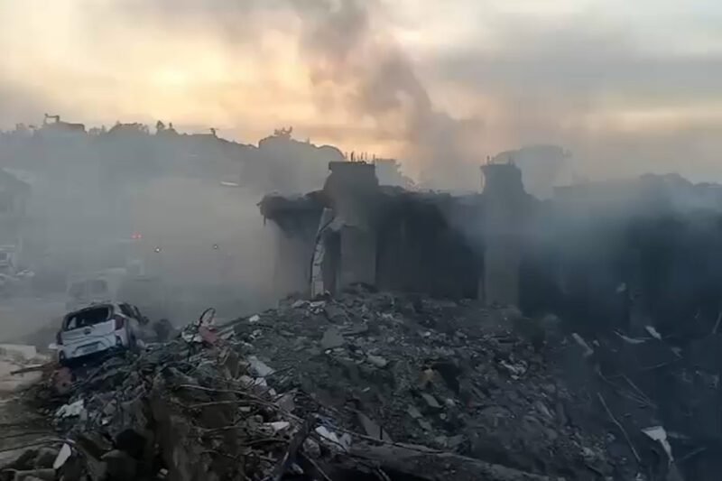 Israeli air attack destroys buildings around south Lebanon hospital | Israel attacks Lebanon